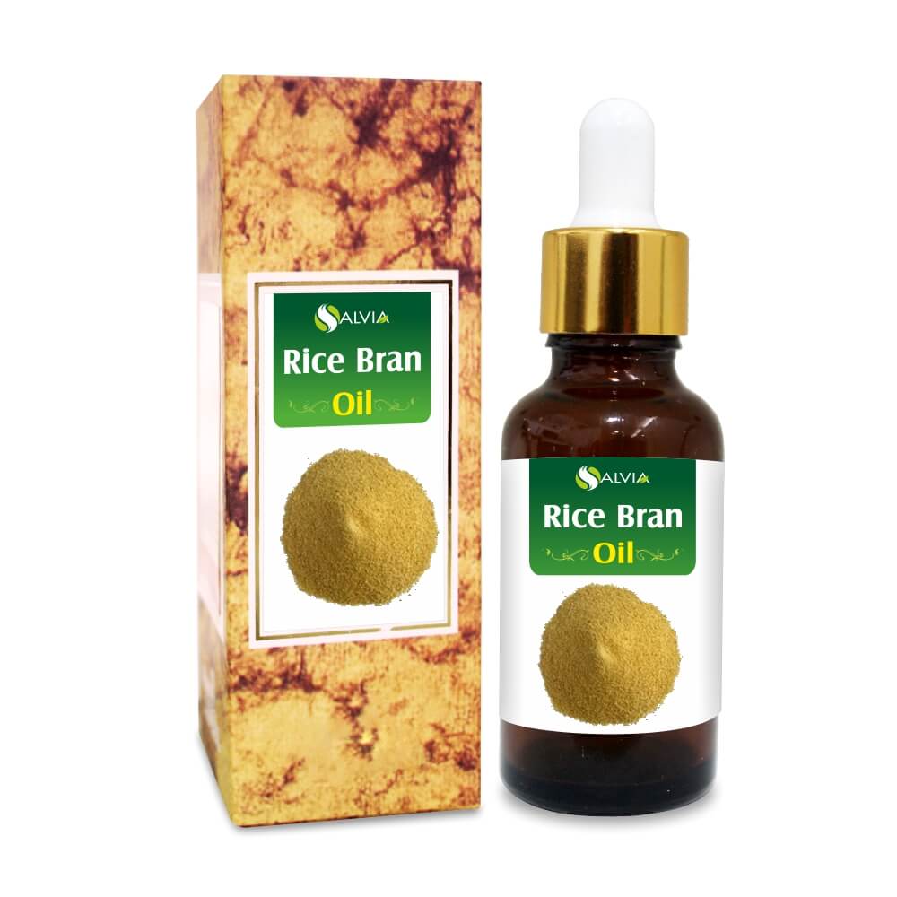 Salvia Natural Carrier Oils,Anti Ageing,Anti-ageing Oil 10ml Rice Bran Oil (Oryza-Sativa) 100% Natural Pure Carrier Oil Solves Skin Conditions, Manages Eczema, Soothes Redness, Powerful Antioxidant